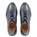 Spernanzoni blue laser-cut leather men's sneaker, Dino Engraved article.